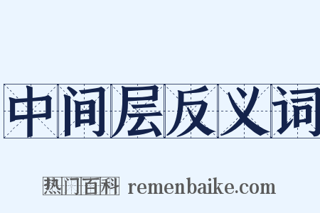 中间层反义词是什么意思的图片